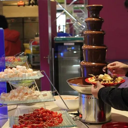 Commercial Hotel Equipment Restaurant Kitchen Equipment 5 Layers Chocolate Fountain