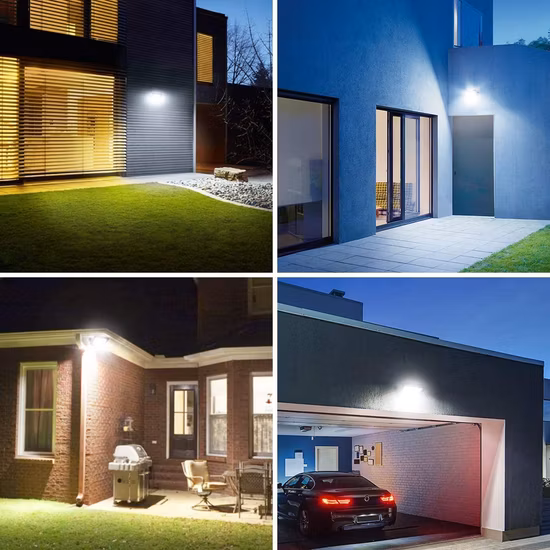 Dekra CB CE 承認高品質 IP65 50W 屋外照明ハイパワー防水庭庭 3 つのセキュリティライト 50W 100W 200W LED フラッドライト